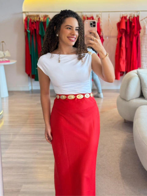 Blusa Leandra Melo - Branco