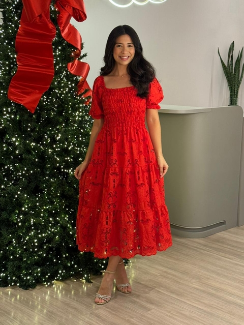 Vestido Julia Marilia - Vermelho