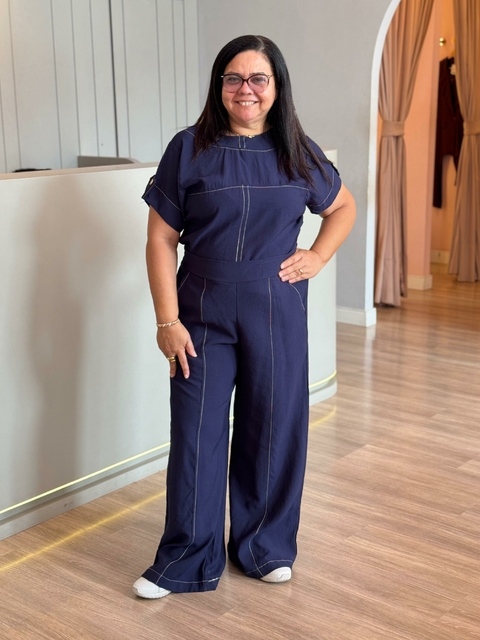 Conjunto Pâmela Cruz - Azul Marinho