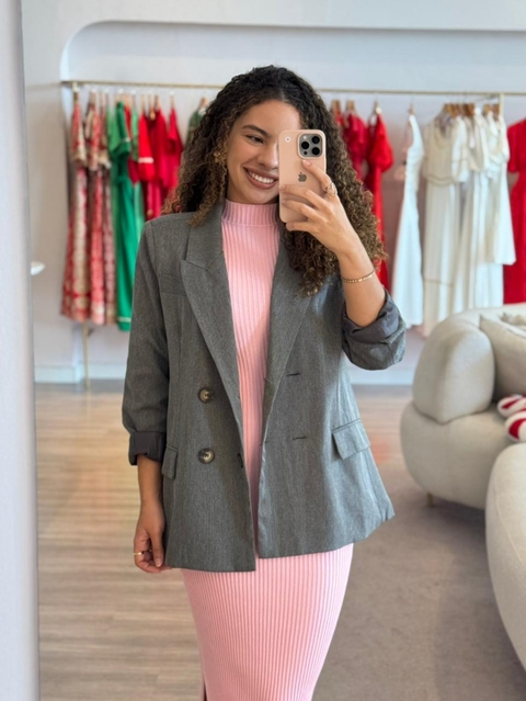 Blazer Natalya Talita - Cinza