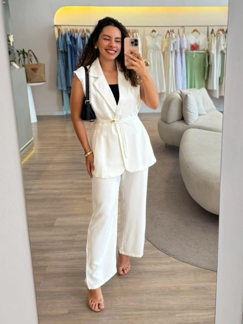 Conjunto Brenda Kamilly - Branco