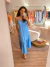 Chemise Gislayne Belo - Poá Azul Claro
