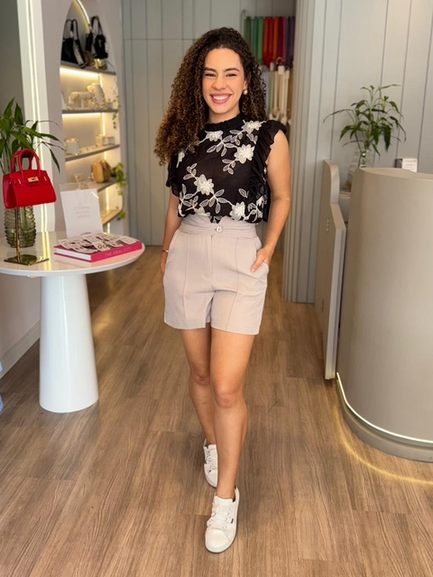 Bermuda Emanuella Soares - Cinza
