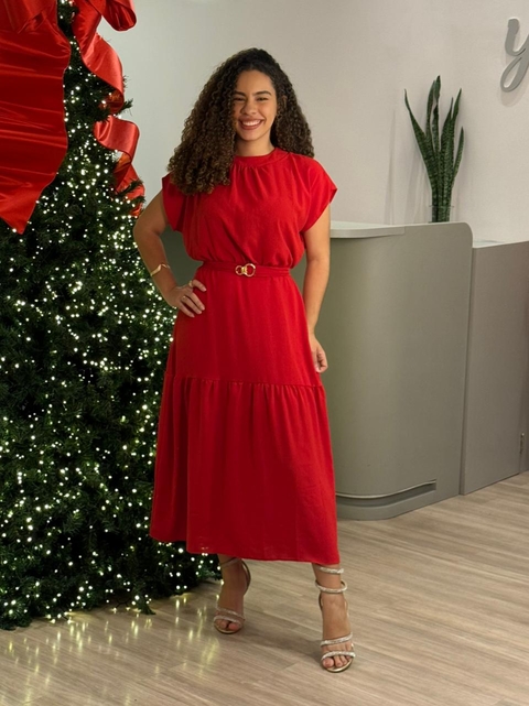 Vestido Alice Teixeira - Vermelho