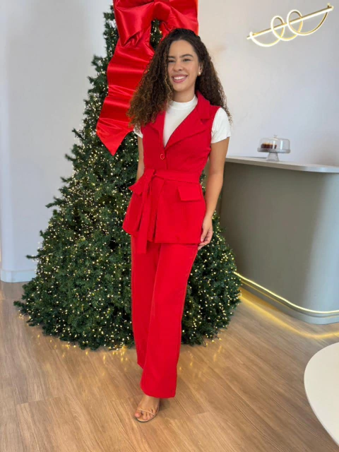 Conjunto Melissa Linhares - Vermelho