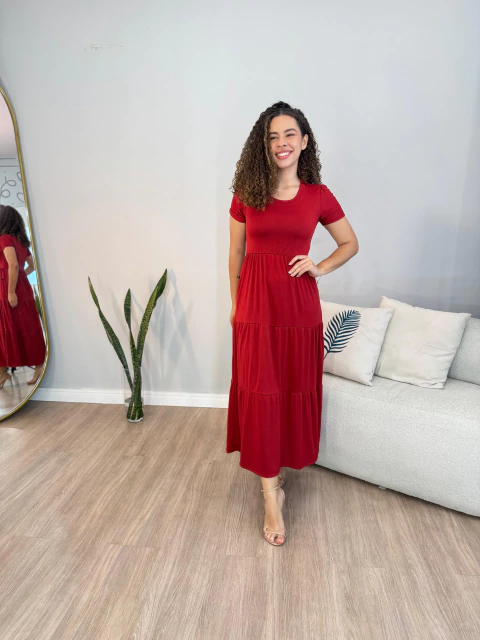 Vestido Edjane - Vermelho