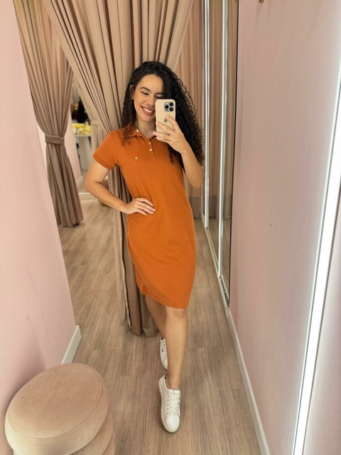 Vestido Nathalia Gabriella - Marrom claro