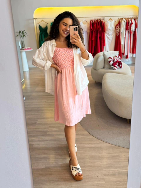 Vestido Manuella - Rosa