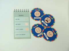 MATERIAL PARA RECONOCIMIENTO Y EXPRESIÓN AFECTIVA. JUEGO DE CARTAS (EMPATÍA) Y LIBRITO PARA IDENTIFICAR EMOCIONES E INTENSIDAD "COMBO EMOCIONES" - Jugarapia