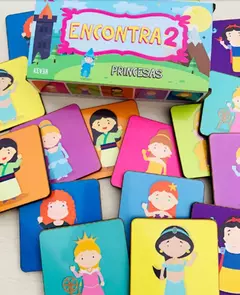 JUEGO DE MEMORIA PARA ENCONTRAR EL PAR DE IGUALES. MODELO "PRINCESAS" - comprar online