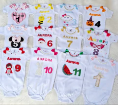 Kit Mêsversário Temas com nome