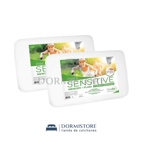 Pack x2 Almohadas Viscoelásticas Fiberball Sensitive - Plain