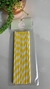 Canudos de Papel Listrado - Amarelo e Branco