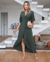 Vestido Envelope Longo Jane Militar