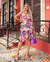 Vestido Folie Envelope Curto Estampado