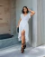 Vestido YARA envelope Midi Poá Tigre Branco - comprar online