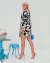 Vestido Kimono Suzy Estamp. FLOR