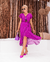 Vestido YARA envelope Midi Poá Fúcsia