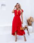 Vestido Envelope Midi Yara Vermelho