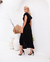 Vestido Envelope Midi Yara Preto