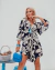 Vestido Kimono Suzy Estamp. FLOR