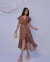 Vestido YARA envelope Midi AnimalPrint - loja online