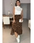Saia Juh AnimalPrint midi envelope