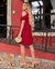 Vestido Mona Detalhe Ombros VERMELHO