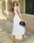 Vestido YARA envelope Midi Poá Tigre Branco - loja online