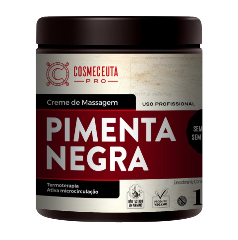 Creme Pimenta Negra 1Kg Cosmeceuta