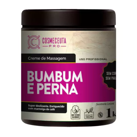 Creme Mass. Bumbum e Perna 1kg Cosmeceuta