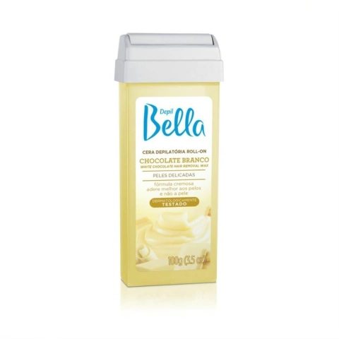 Refil Roll-on Cremoso Chocolate Branco 100g Depil Bella