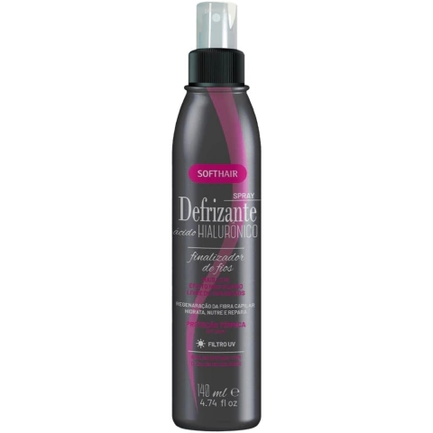 Defrizante Spray Ácido Hialurônico 140ml Softhair