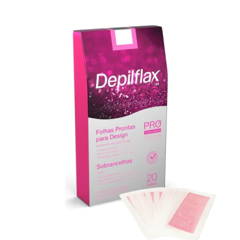 Folhas Prontas para Design de Sobrancelhas c/20 folhas Depilflax
