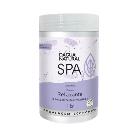 Creme de Massagem Relaxante SPA Lavanda 1kg Dagua Natural