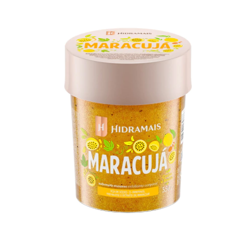 Esfoliante Corporal Sabonete Mousse Maracujá 350g Hidramais