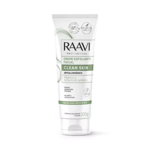 Creme Esfoliante Facial Clean Skin 200g Raavi