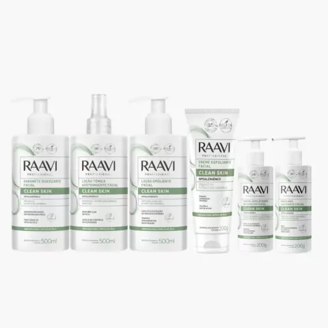 Kit Facial Limpeza De Pele Clean Skin Raavi