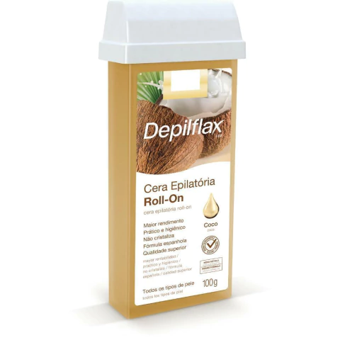 Cera Refil Roll On Coco 100g Depilflax - comprar online