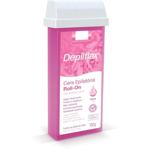 Cera Refil Roll On Rosa 100g Depilflax - comprar online