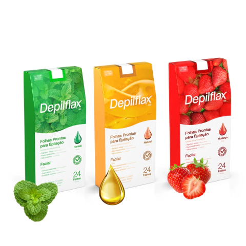 Folhas Prontas Facial para Epilação c/ 24 folhas - comprar online