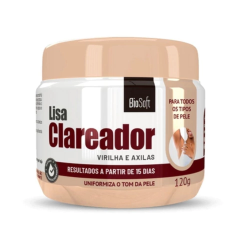 Lisa Clareador (Virilha e axila) 120g Biosoft