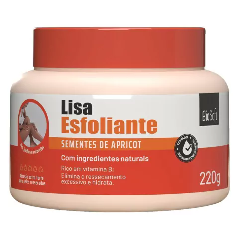 Creme Esfoliante Semente de Apricot 220g Biosoft - comprar online