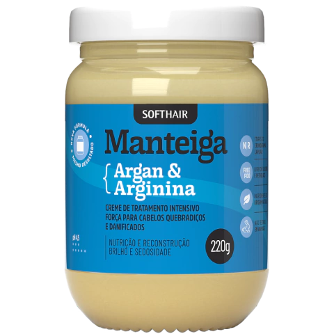 Manteiga de Argan e Arginina 220g Softhair
