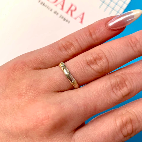 Alianza Media Caña con Oro 3mm - comprar online