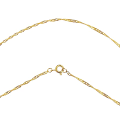 Collar Laminado en Oro Singapur - Adára Fábrica de Joyas