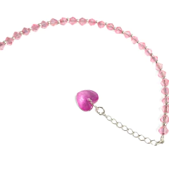 Imagen de Pulsera Extensible Cónicas con Dije Corazón