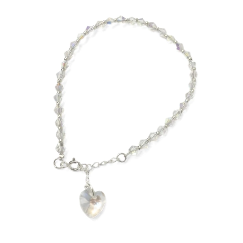 Pulsera Extensible Cónicas con Dije Corazón