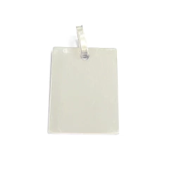 Medalla Rectangular Grande solo Plata - comprar online