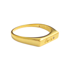 Anillo Laminado en Oro Amor - Adára Fábrica de Joyas